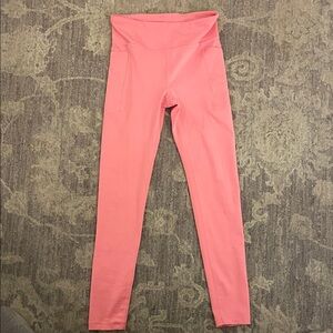 Athleta Girl High Rise Stash Your Treasures Tight- Pink Active Leggings size 12